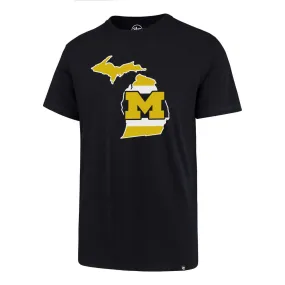 Michigan Wolverines 47 Brand Fall Navy Regional Super Rival T-Shirt