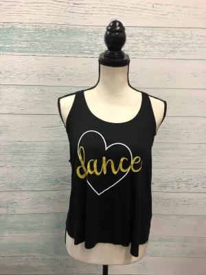 4504G Dance Heart Drape Tank Top