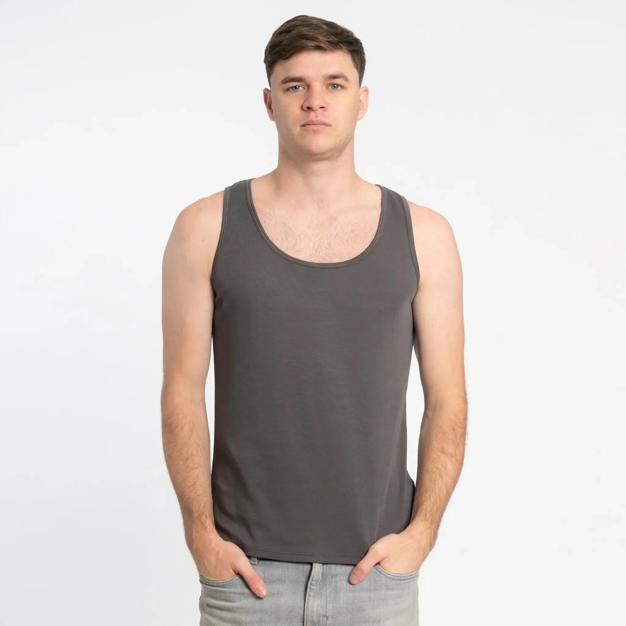 6 Pack - Men's Organic Pima Cotton Tank Tops