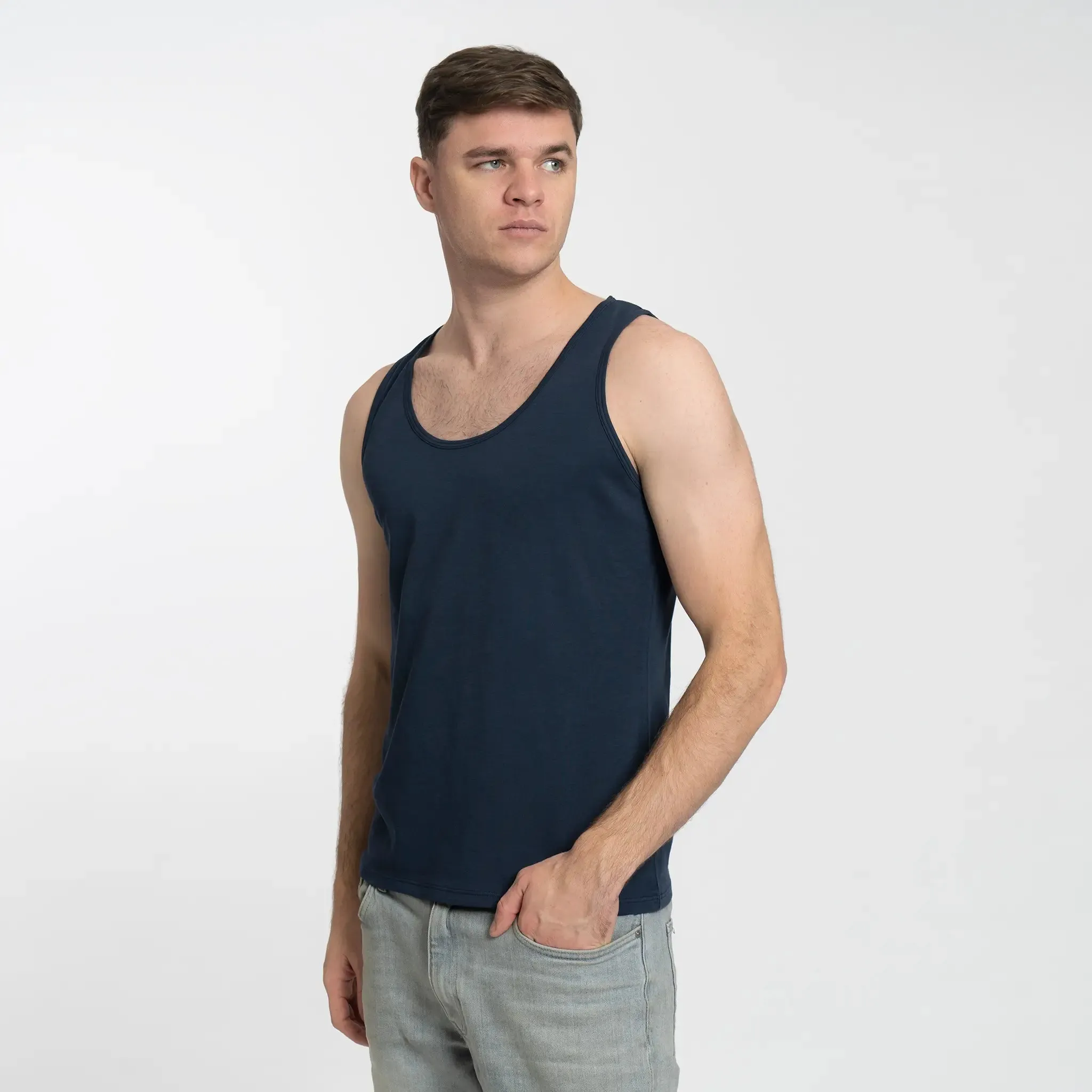 6 Pack - Men's Organic Pima Cotton Tank Tops