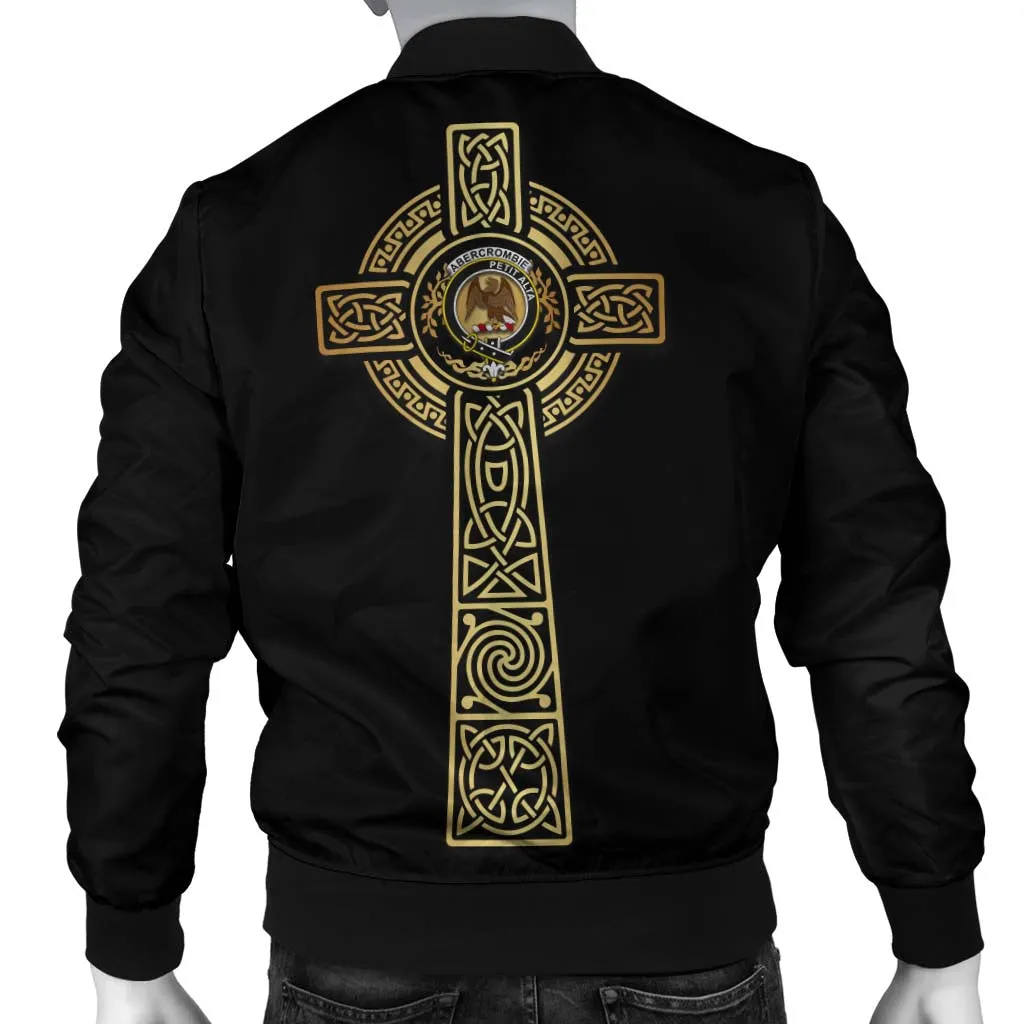 Abercrombie Clan Bomber Jacket with Golden Celtic Tree Of Life