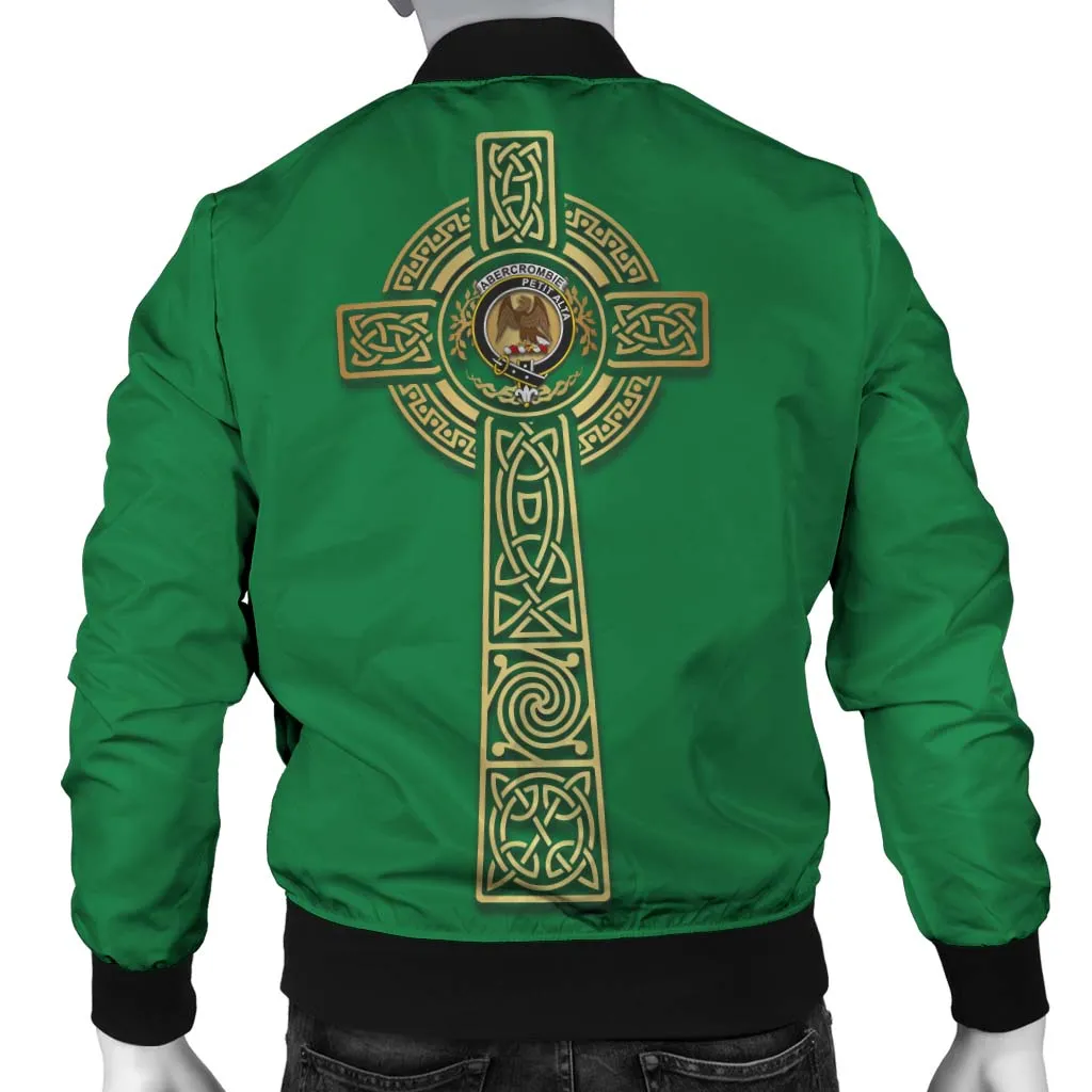 Abercrombie Clan Bomber Jacket with Golden Celtic Tree Of Life