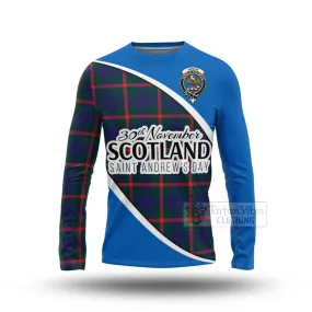 Agnew Family Crest Tartan Long Sleeve T-Shirt Celebrate Saint Andrew's Day in Style