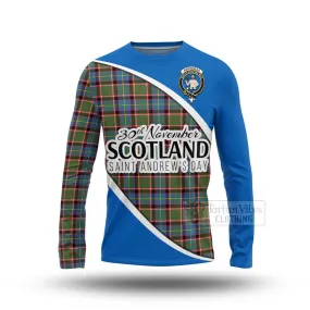 Aikenhead Family Crest Tartan Long Sleeve T-Shirt Celebrate Saint Andrew's Day in Style