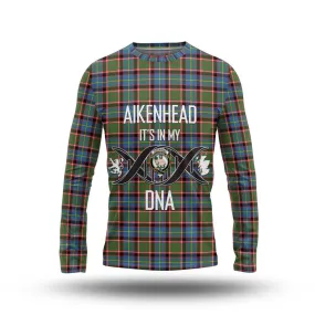 Aikenhead Tartan Long Sleeve T-Shirt with Family Crest DNA In Me Style