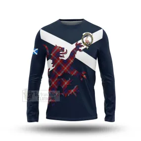 Ainslie Tartan Lion Rampant Long Sleeve T-Shirt  Proudly Display Your Heritage with Alba Gu Brath and Clan Name