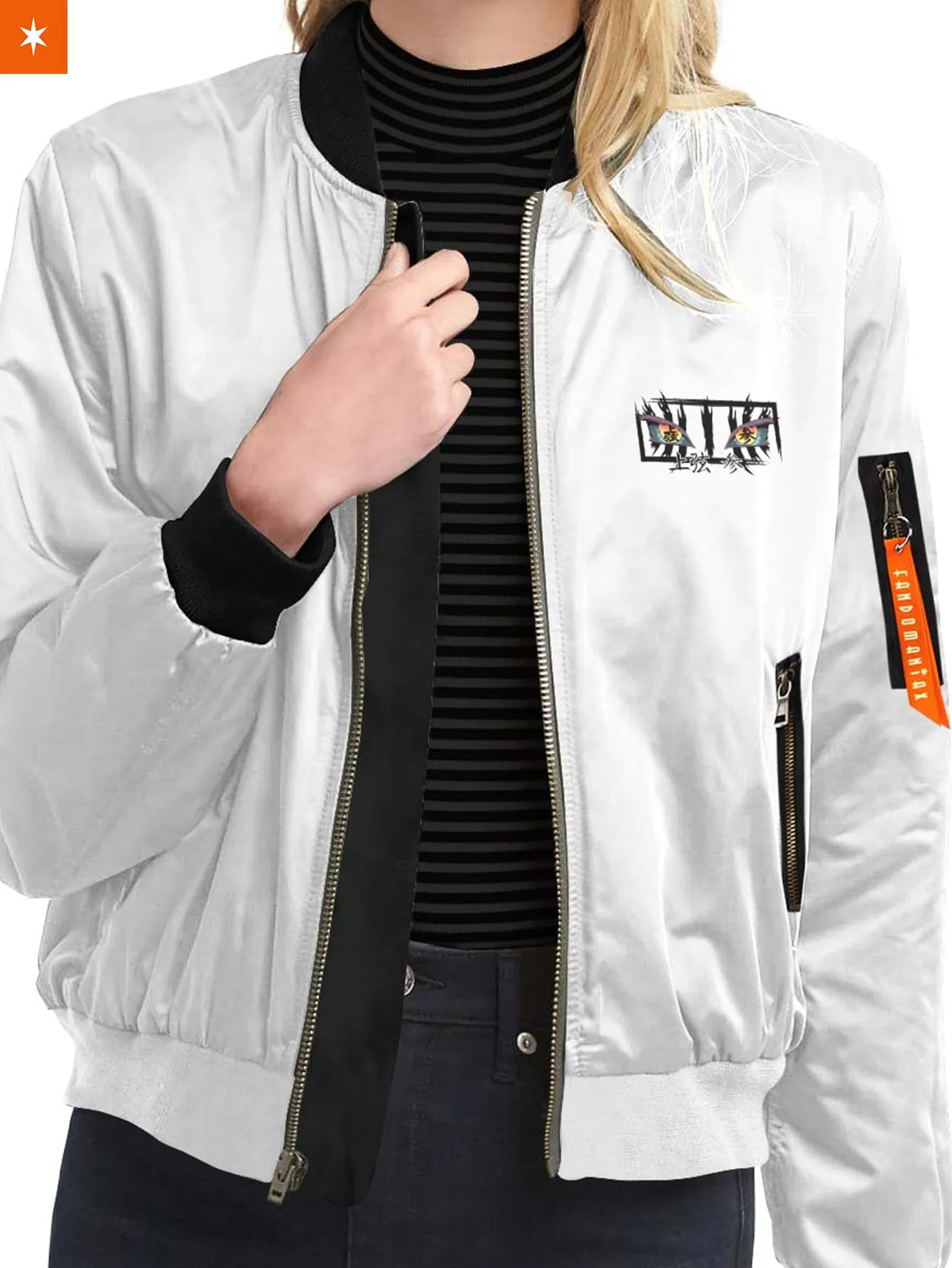 Akaza B&W Bomber Jacket