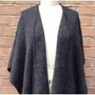 Alpaca Blend Knit Ruana Wrap