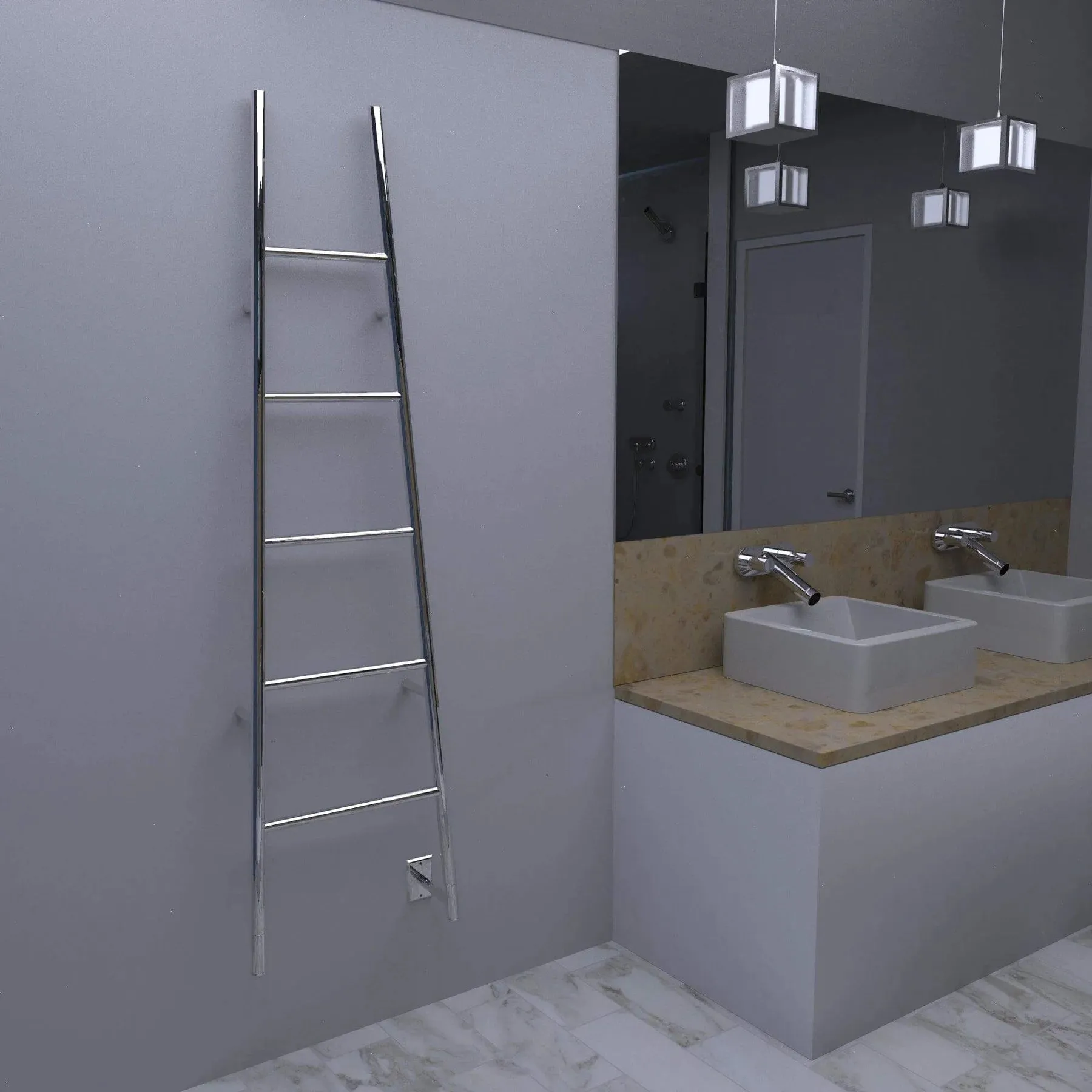 Amba - Jeeves Collection - Model A Ladder Towel Warmer