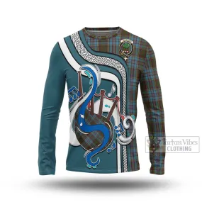 Anderson Tartan Long Sleeve T-Shirt with Epic Bagpipe Style