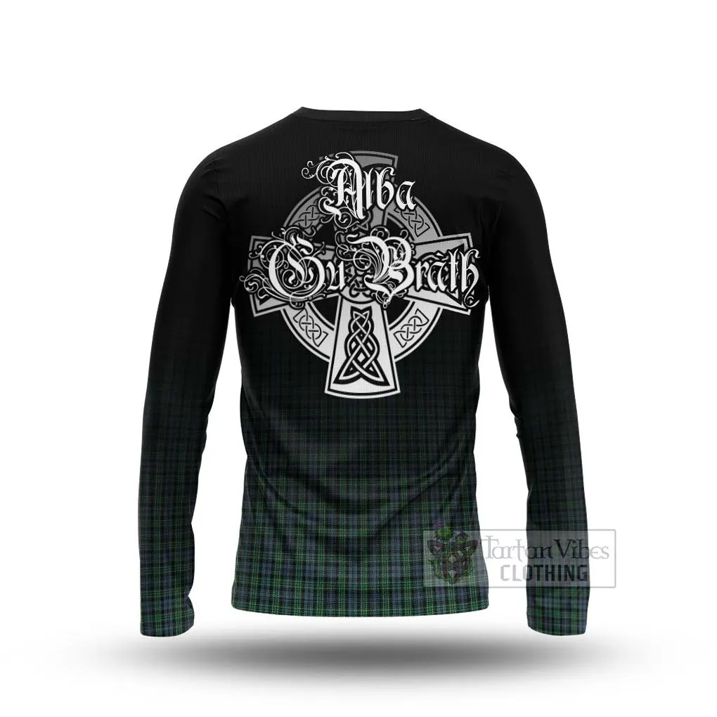 Arbuthnot Tartan Long Sleeve T-Shirt Featuring Alba Gu Brath Family Crest Celtic Inspired