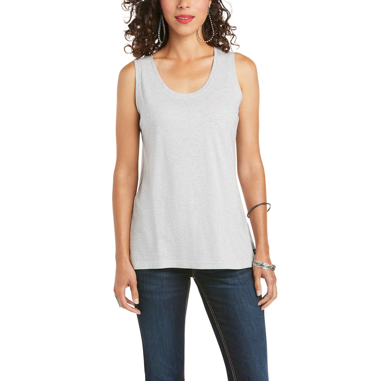 Ariat Ladies Element Heather Grey Tank Top Shirt 10035207