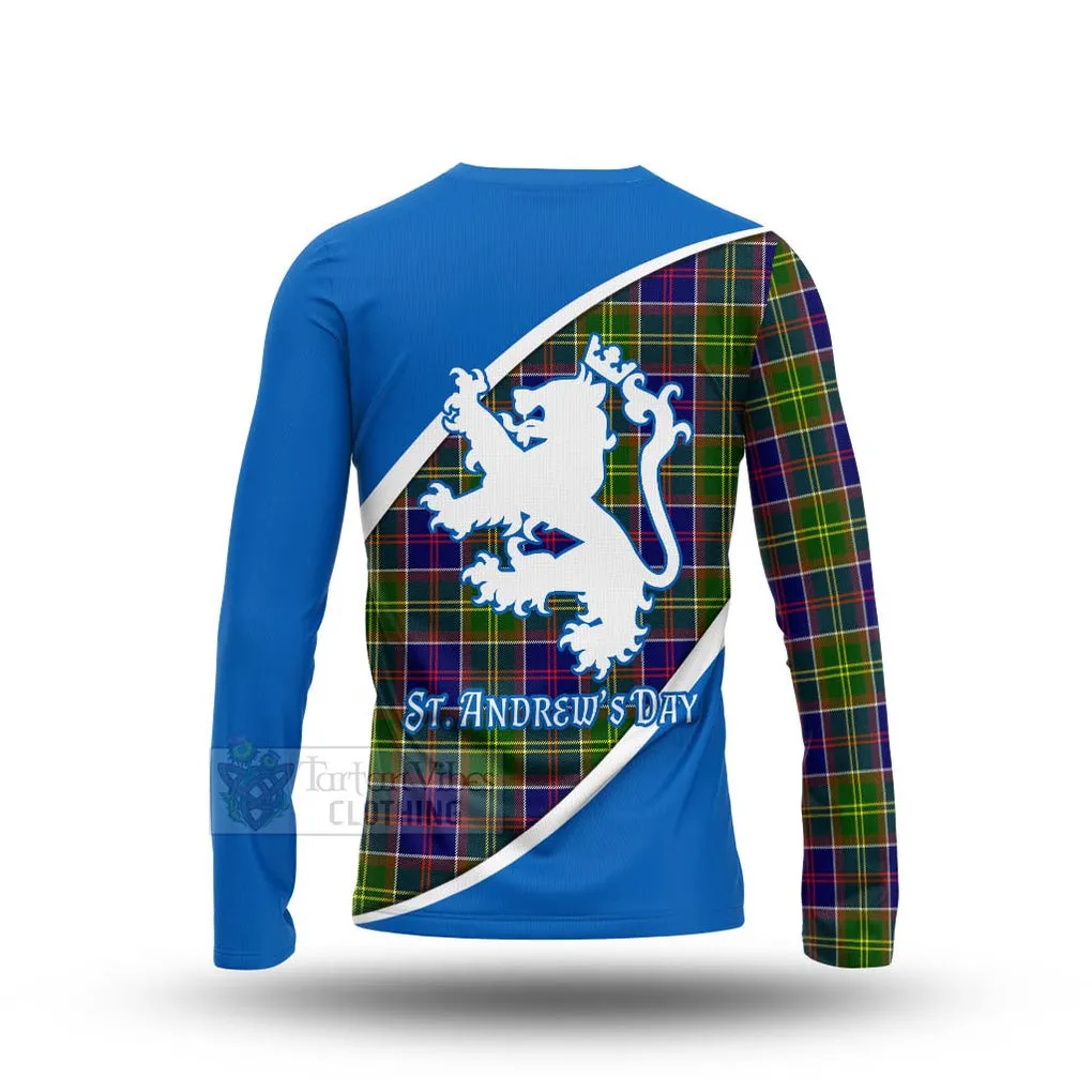 Arnott Family Crest Tartan Long Sleeve T-Shirt Celebrate Saint Andrew's Day in Style