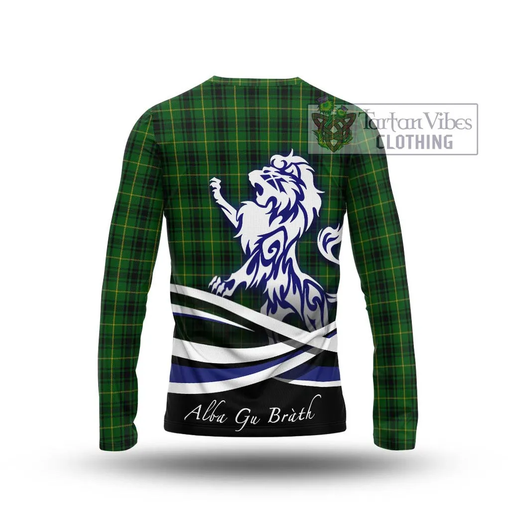 Arthur Tartan Long Sleeve T-Shirt with Alba Gu Brath Regal Lion Emblem