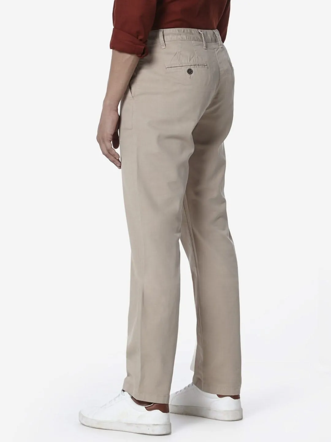 Ascot Beige Relaxed Fit Chinos