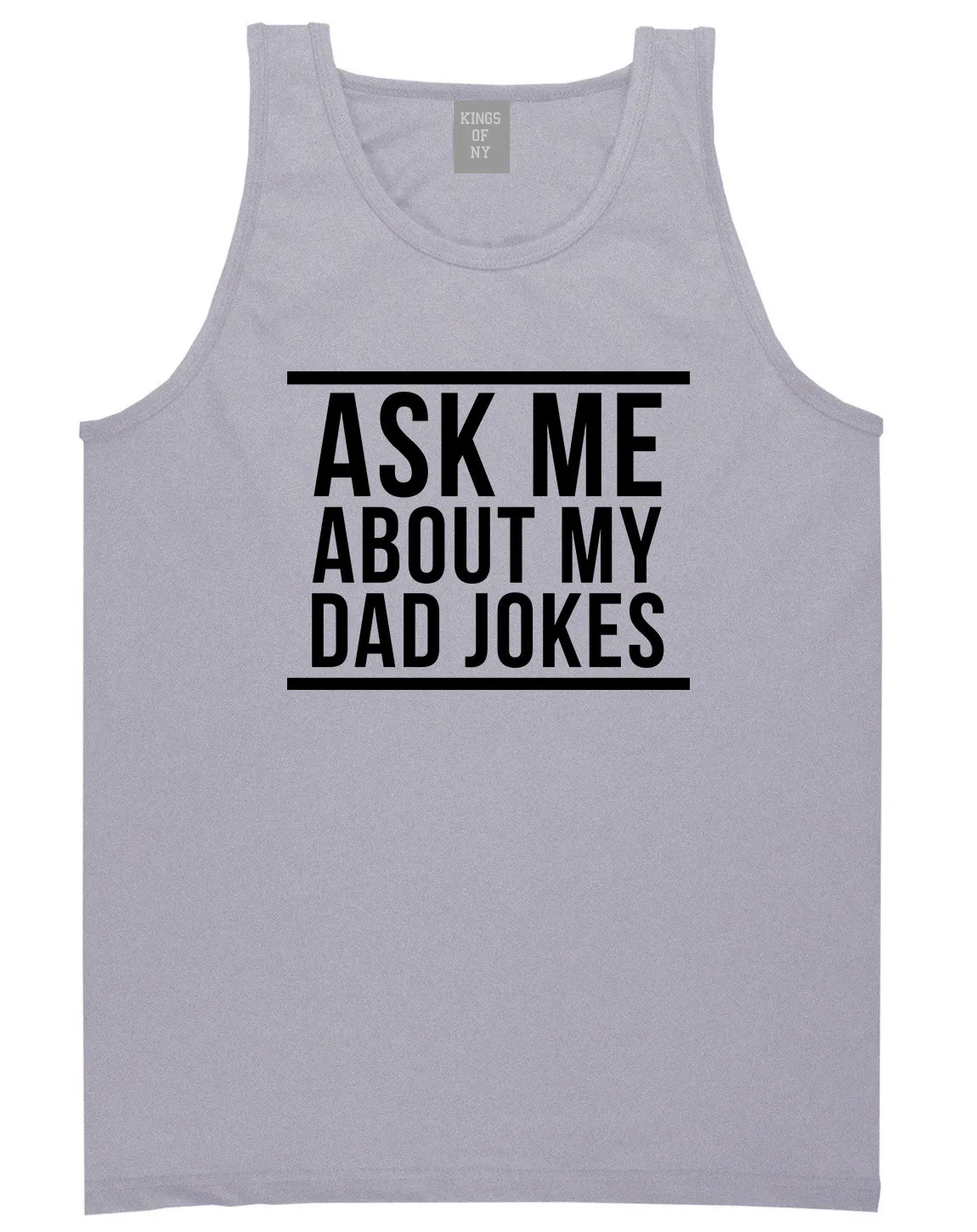 Ask Me About My Dad Jokes Mens Tank Top T-Shirt