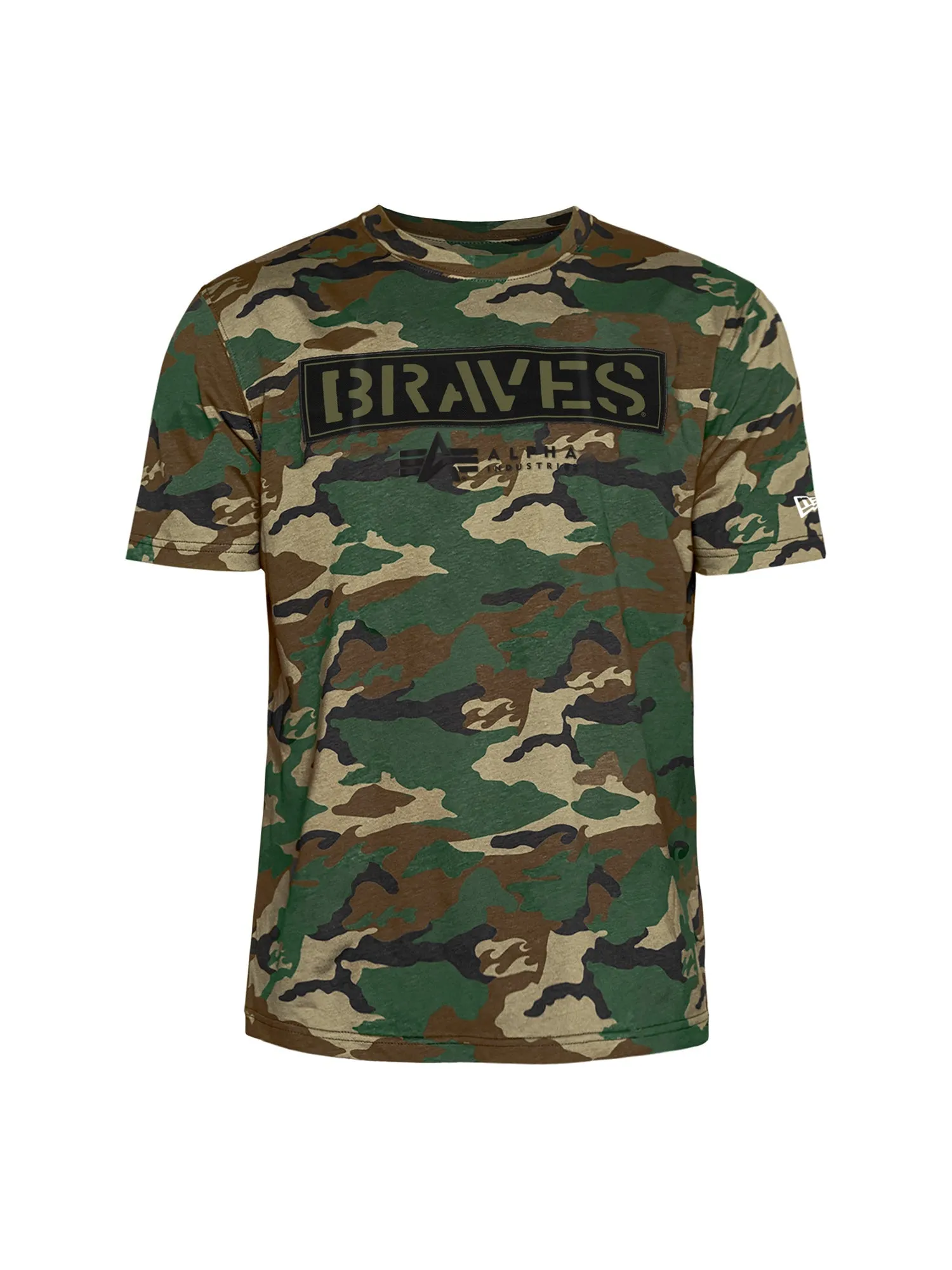 ATLANTA BRAVES X ALPHA X NEW ERA CAMO T-SHIRT