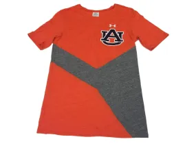 Auburn Tigers Under Armour Women's Orange Gray HeatGear Short Sleeve T-Shirt (S)