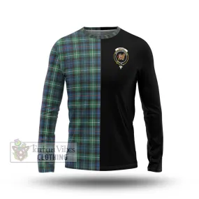 Baillie Ancient Tartan Long Sleeve T-Shirt with Family Crest and Half Of Me Style