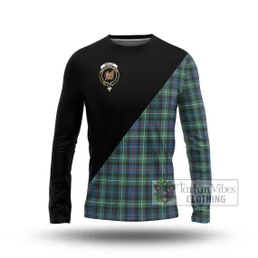 Baillie Ancient Tartan Long Sleeve T-Shirt with Family Crest and Military Logo Style