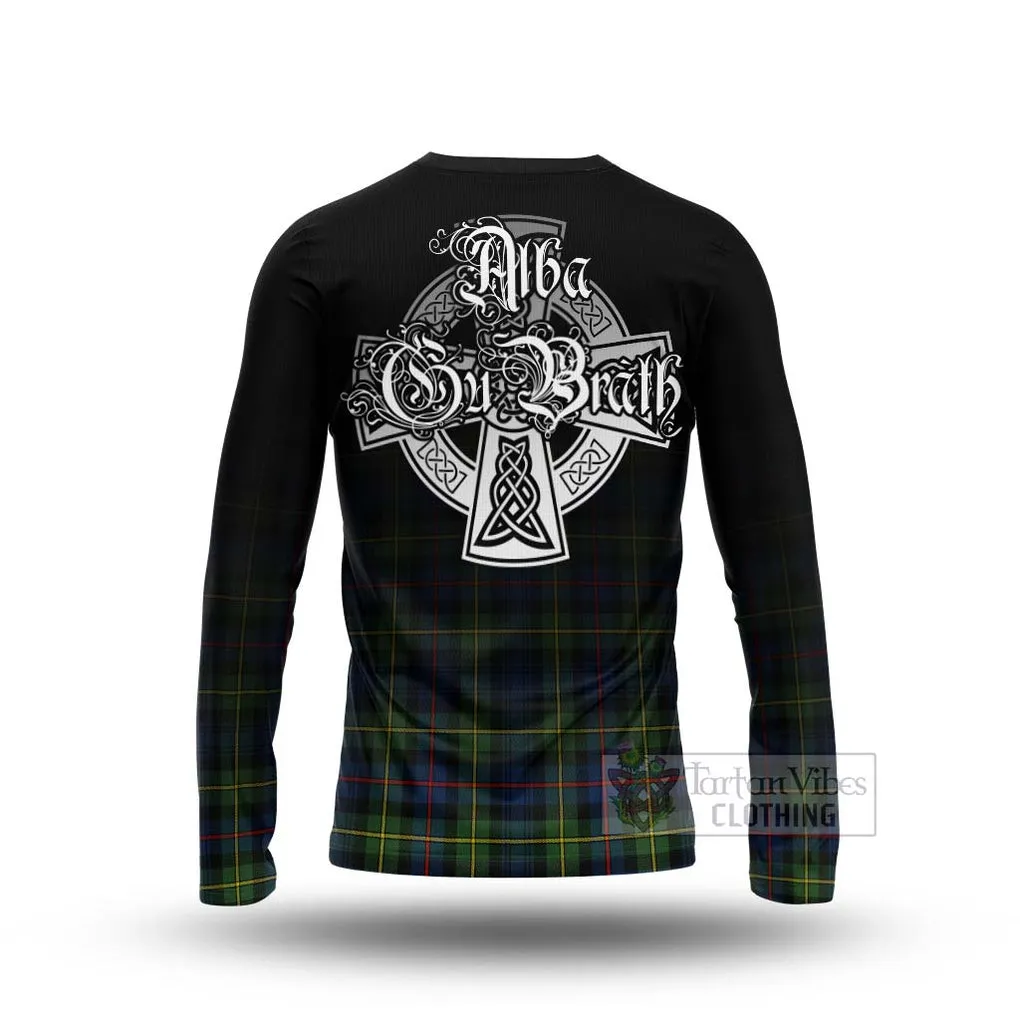 Baillie (Bailey) Tartan Long Sleeve T-Shirt Featuring Alba Gu Brath Family Crest Celtic Inspired