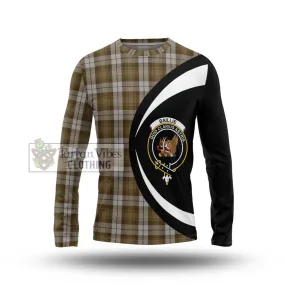 Baillie Dress Tartan Long Sleeve T-Shirt with Family Crest Circle Style