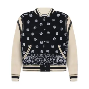 Bandana Bomber Jacket 'Black White'