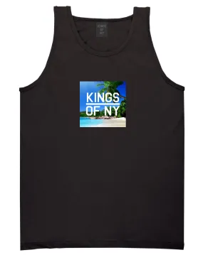 Beach Vacation Box Logo Mens Tank Top Shirt