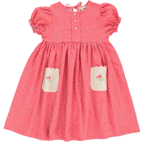 Bebe Organic Lili Dress 45385 Sleeves Cherry Dots- this dress is LONG sleeves