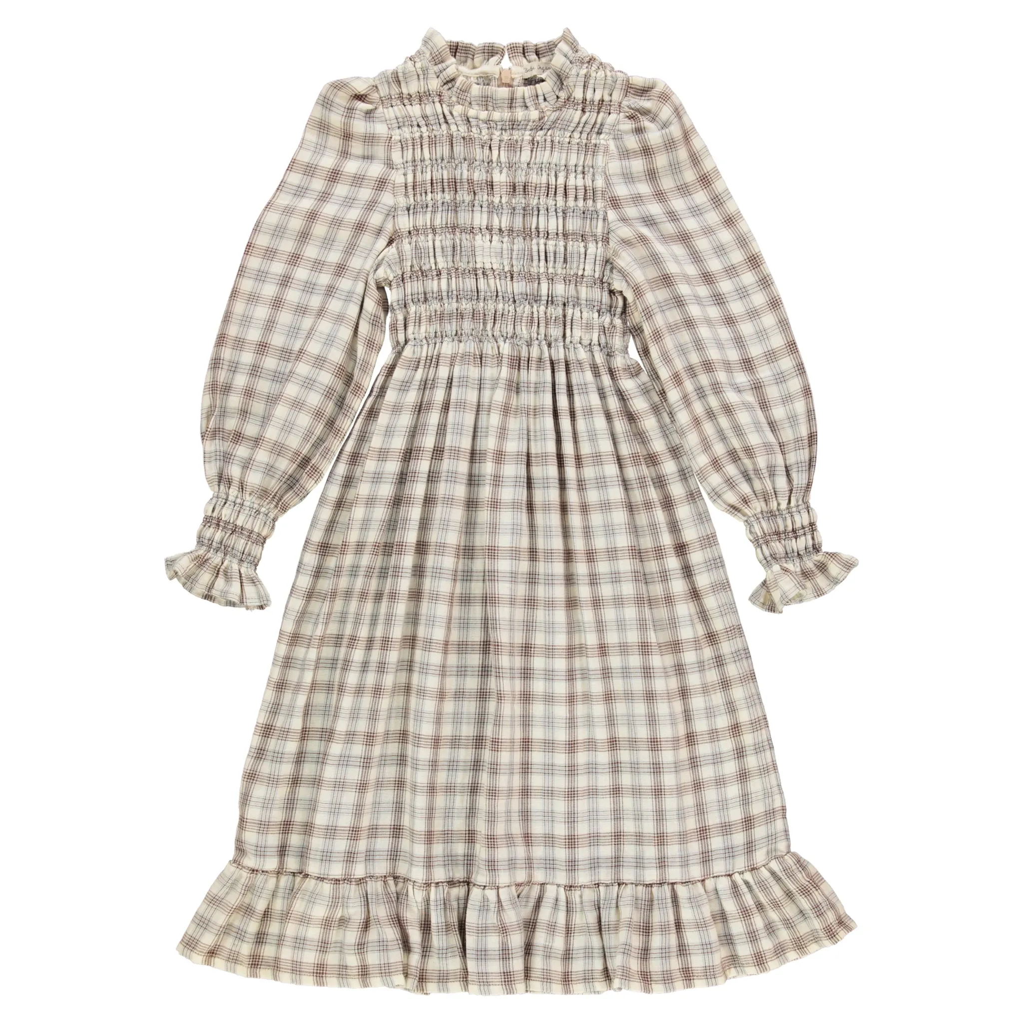 Bebe Organic Valery Dress Nature Check