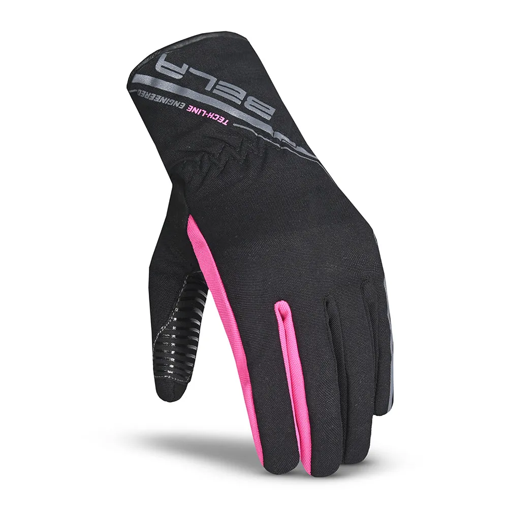 BELA Rebel Lady All Weather Motorcycle Gloves Black Pink