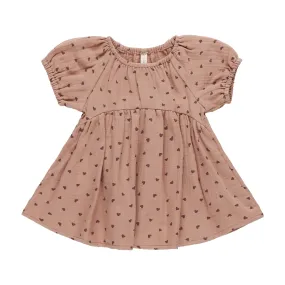 Bella Dress - Hearts - Rose