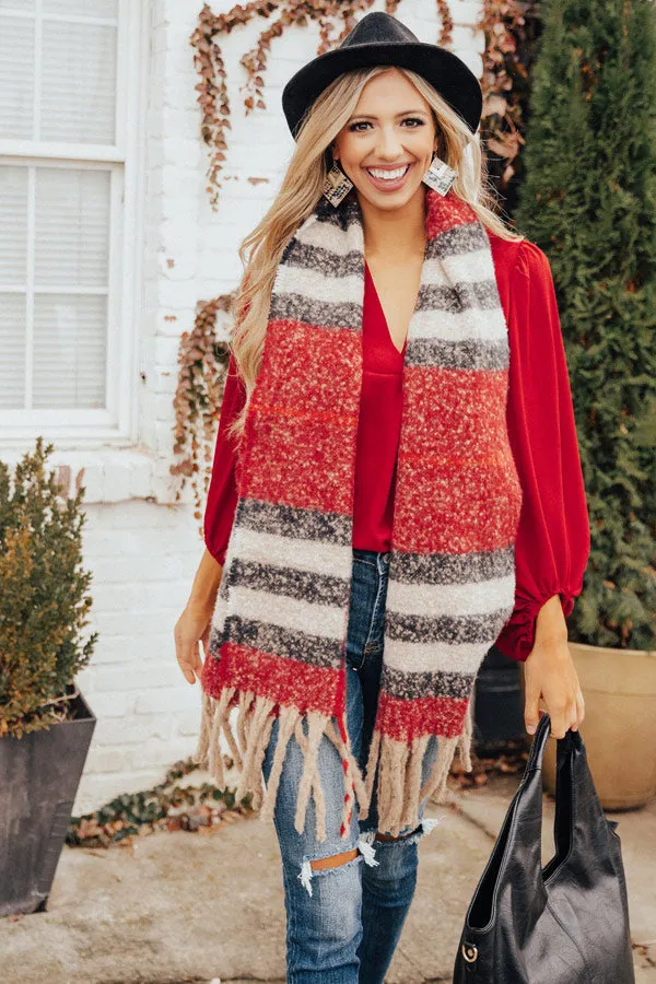 Better In The Snow Scarf In Red