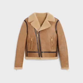 Biker Jacket In Lambskin Shearling