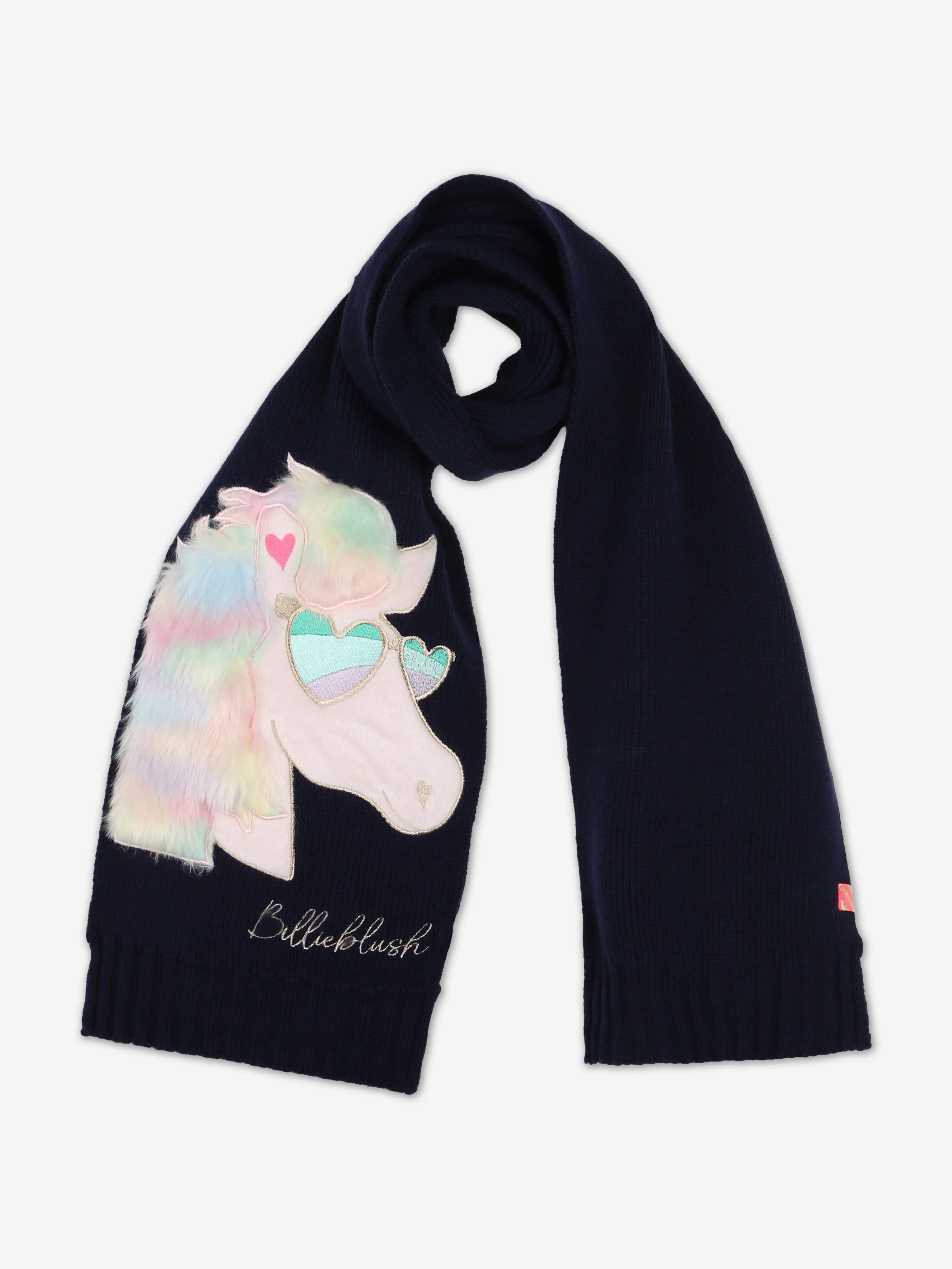 Billieblush Girls Pegasus Scarf in Navy