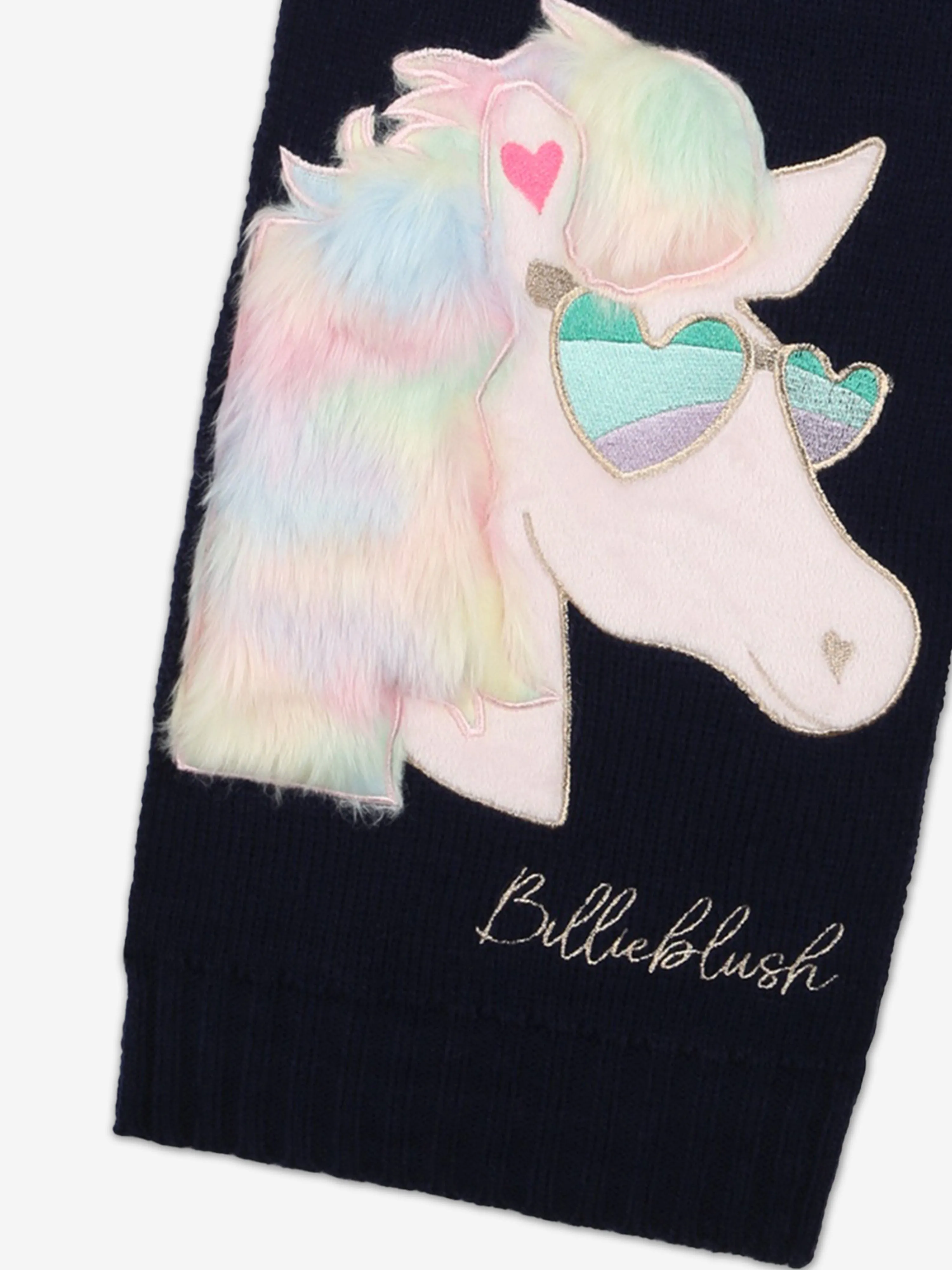 Billieblush Girls Pegasus Scarf in Navy