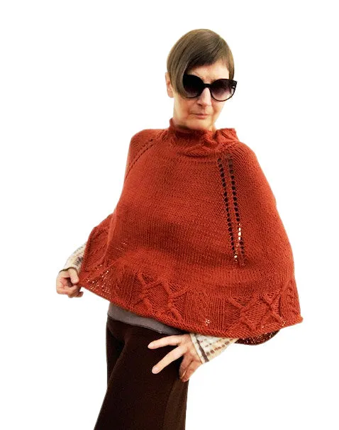 Binault poncho, knit kit