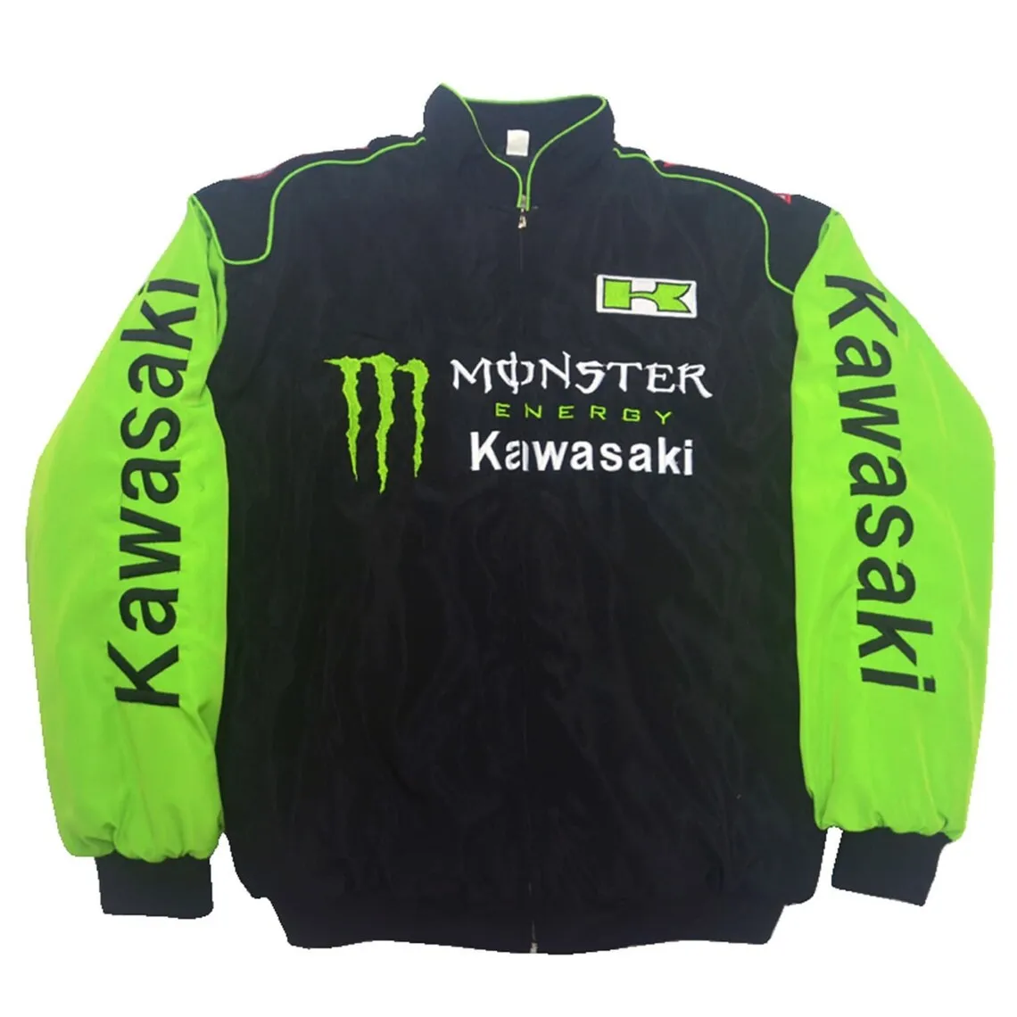 Black/Green Kawasaki Vintage Racing Jacket