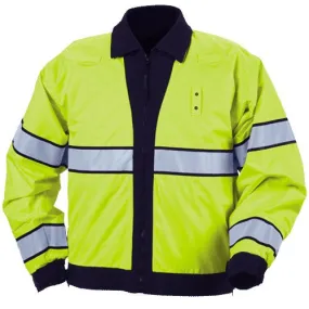 Blauer  B.DRY® Reversible Bomber Jacket Dark Navy with HI-VIS Yellow