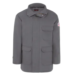 Bulwark, Men's Heavyweight Excel FR Comfortouch Insulated Deluxe Parka, JLP8, FR 7oz, Cat3, Gray