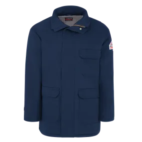 Bulwark, Men's Heavyweight Excel FR Comfortouch Insulated Deluxe Parka, JLP8, FR 7oz, Cat3, Navy