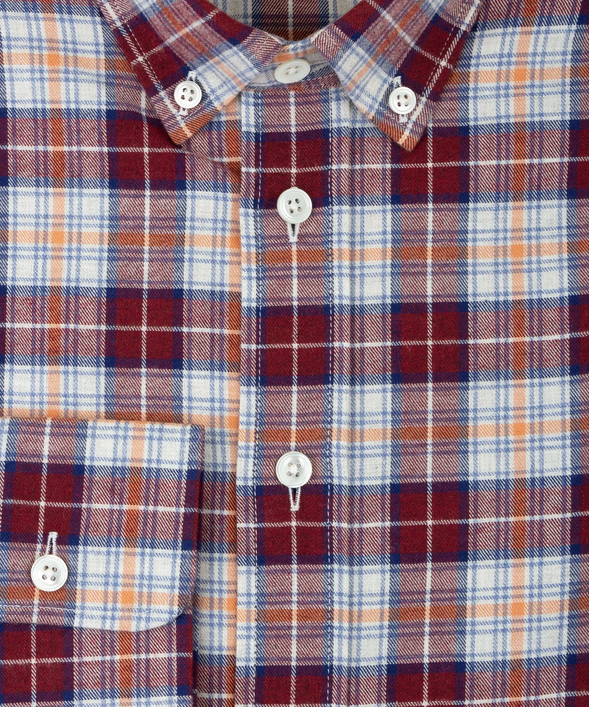 Button Down Flannel Check Shirt