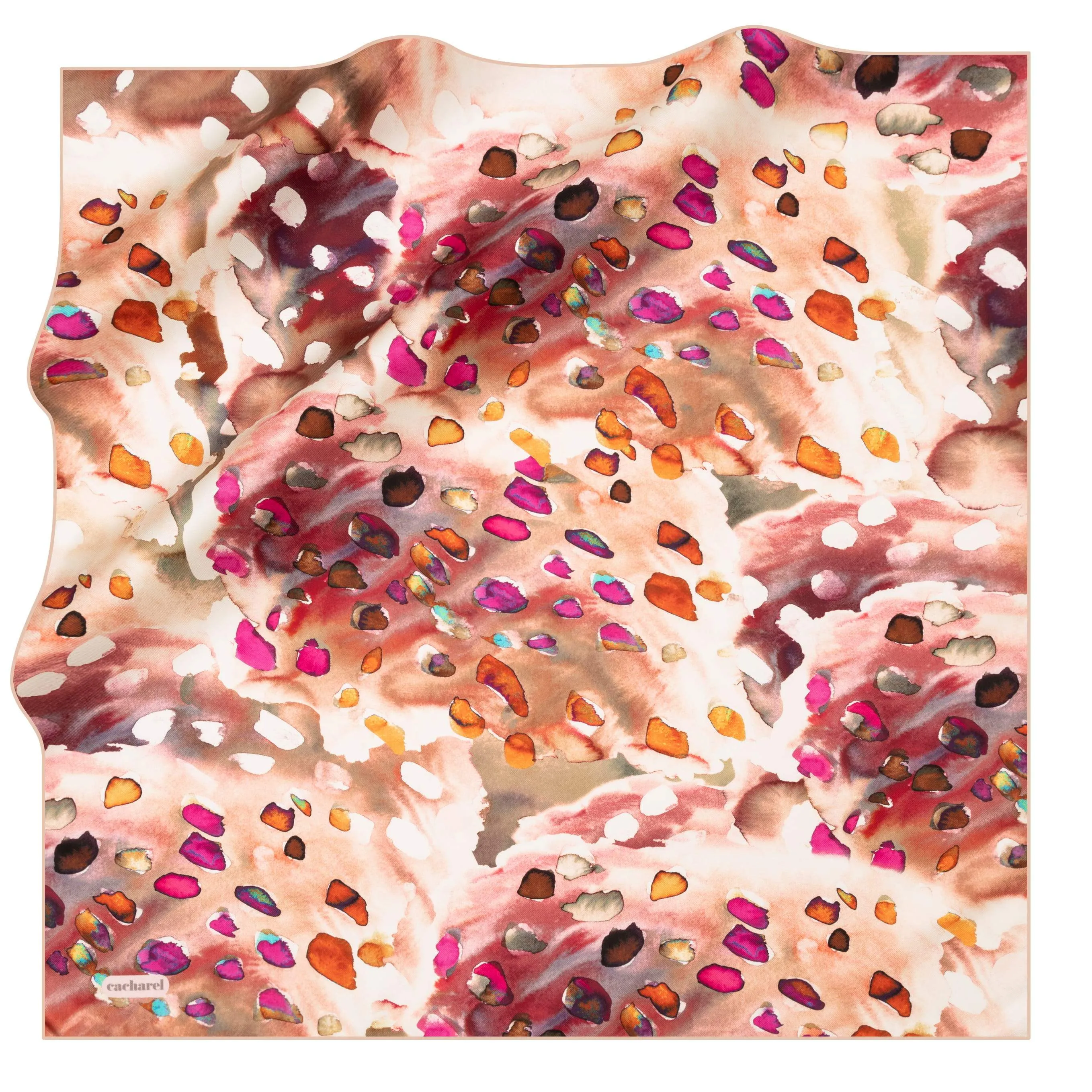 Cacharel Polka Silk Twill Scarf No. 91