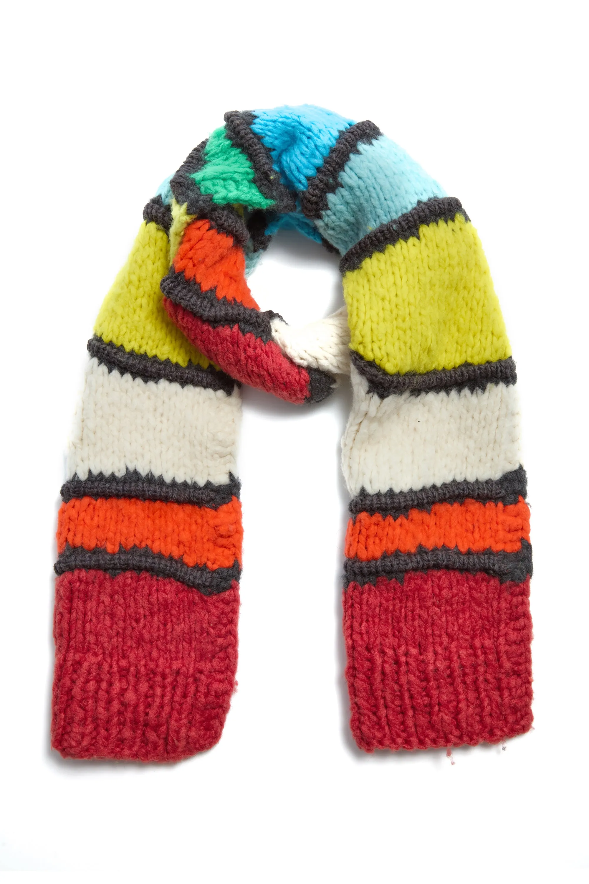 Cerayon Knit Scarf in Multi Welfat Cashmere