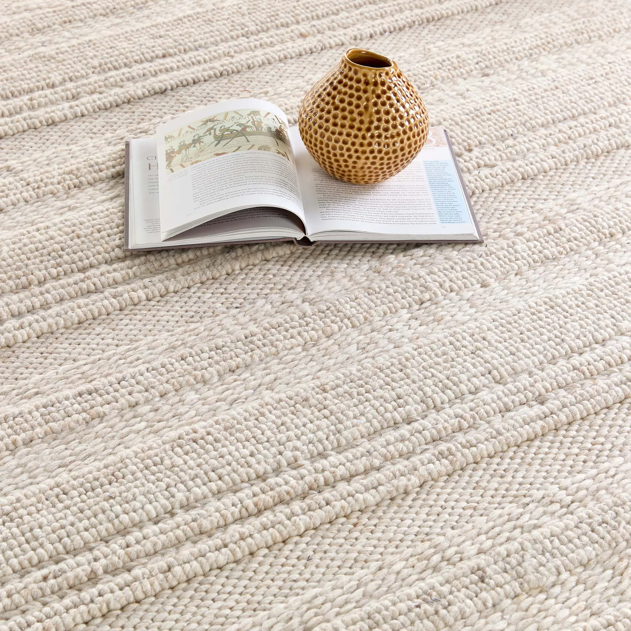 Chunky Knit Rug Cream