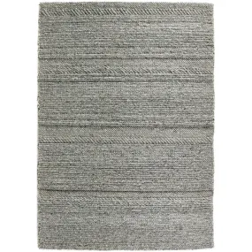 Chunky Knit Rug Grey/Natural