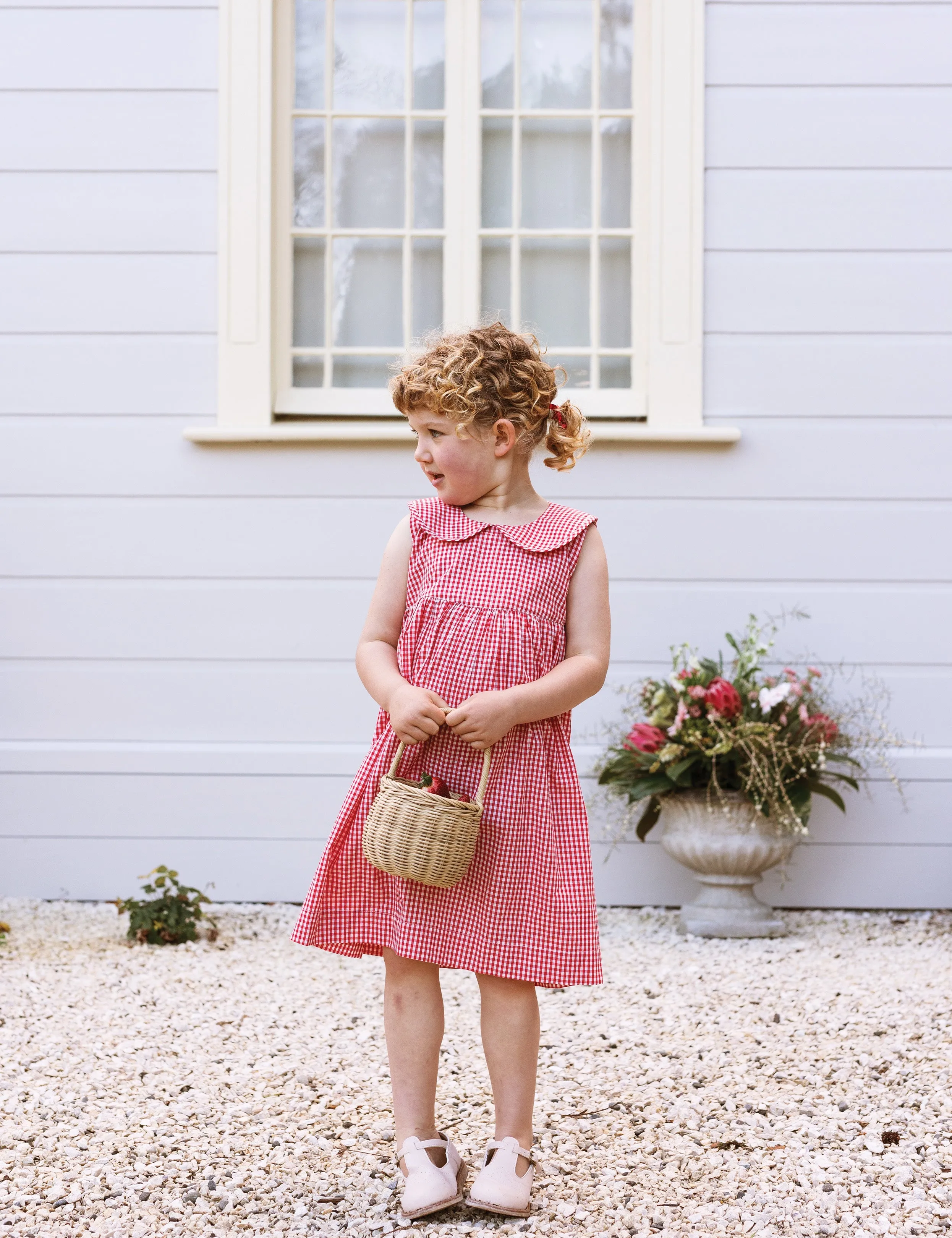 Colette Dress in Cherry Gingham