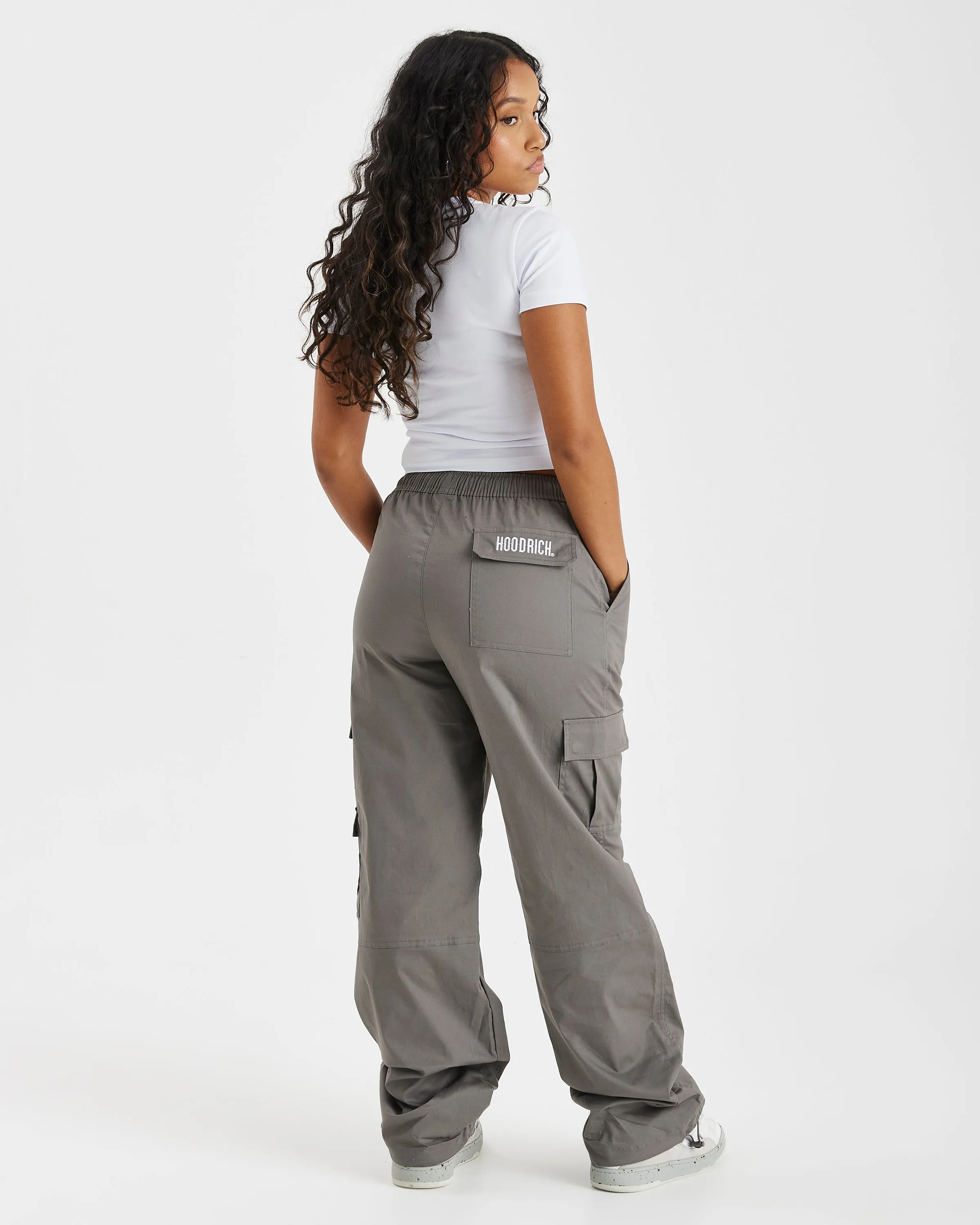 Combat Cargo Pants  - Grey/White