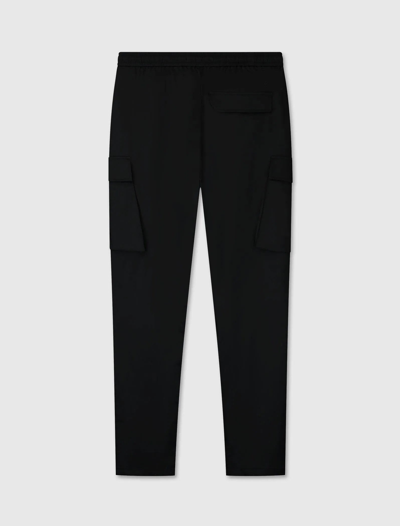 Crêpe Stretch Cargo Pants | Black