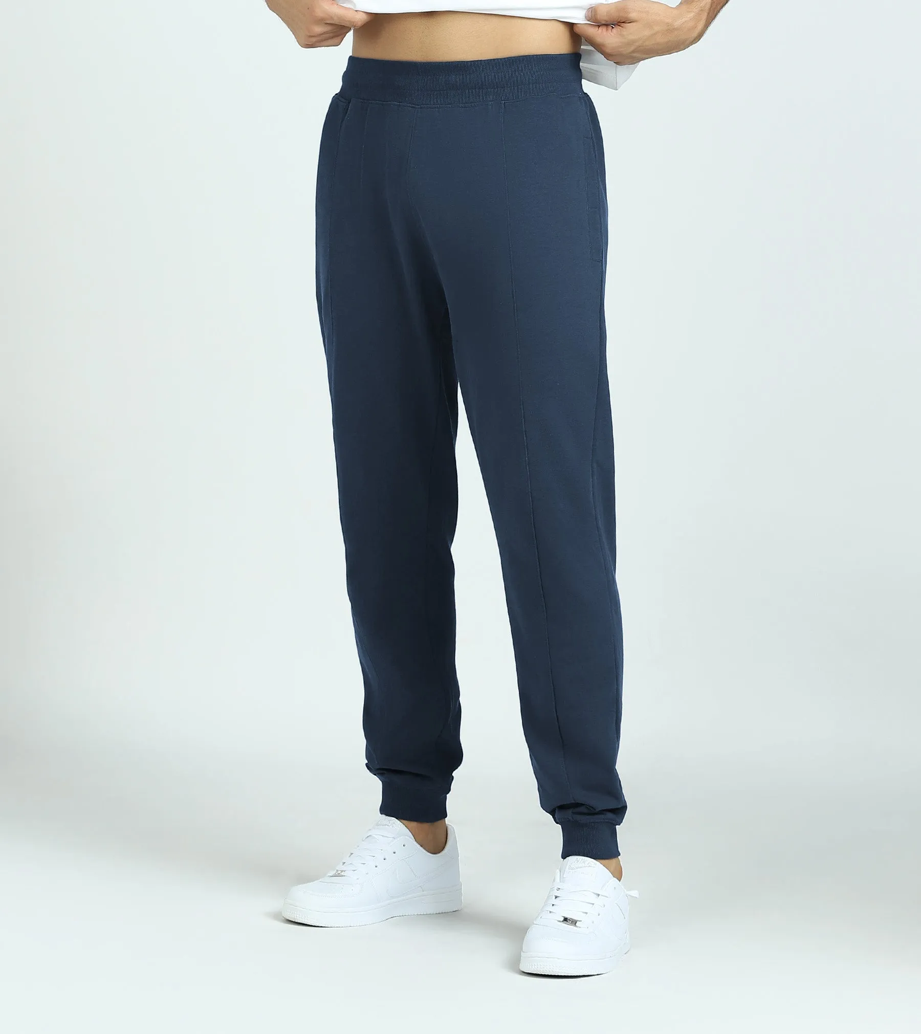 Cruze French Terry Cotton Hoodie and Joggers Co-Ord Set Opal Blue